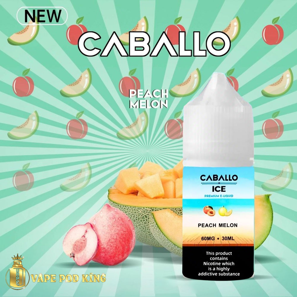 Caballo Ice Đào Dưa Gang – Peach Melon 30ml