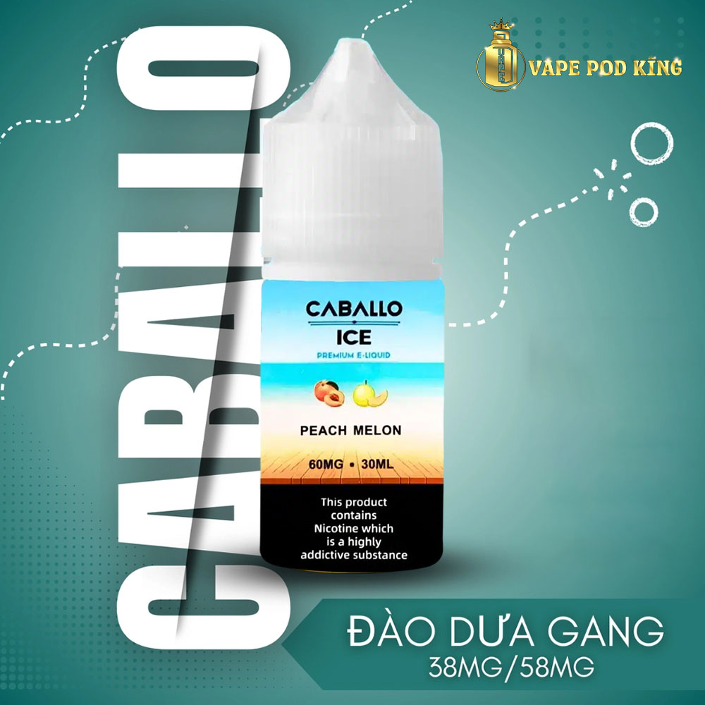 Caballo Ice Đào Dưa Gang – Peach Melon 30ml