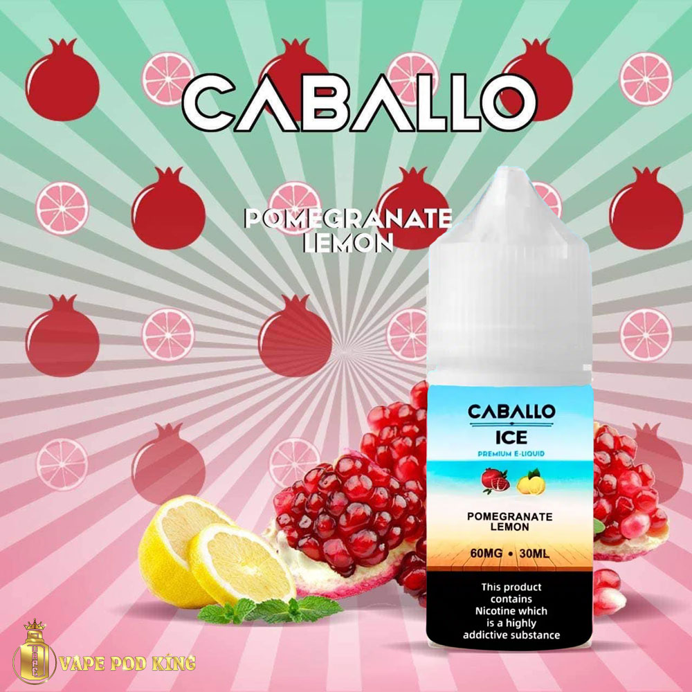 Caballo Ice Lựu Đỏ Chanh – Pomegranate Lemon 30ml