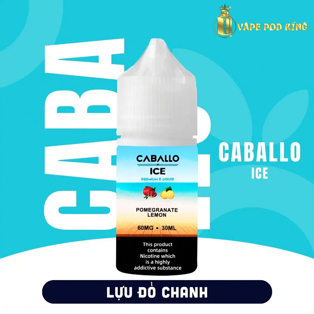 Caballo Ice Lựu Đỏ Chanh – Pomegranate Lemon 30ml