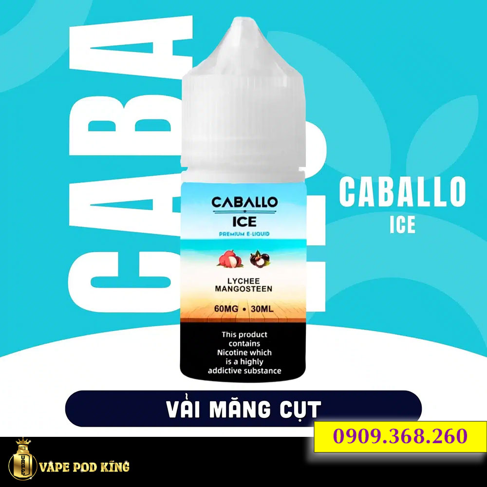 Caballo Ice Vải Măng Cụt - Lychee Mangosteen 30ml