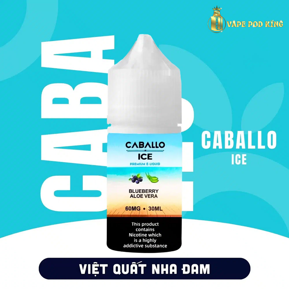 Caballo Ice Viêt Quất Nha Đam - Blueberry Aloe Vera 30ml