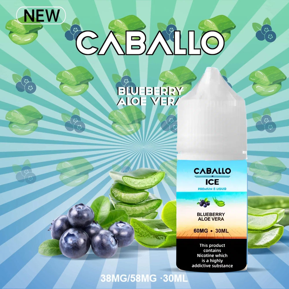 Caballo Ice Viêt Quất Nha Đam - Blueberry Aloe Vera 30ml