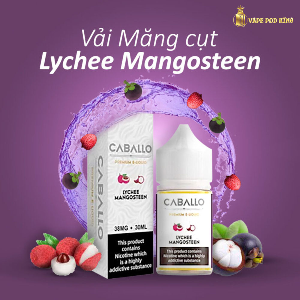 Caballo Vải Măng Cụt - Lychee Mangosteen 30ml