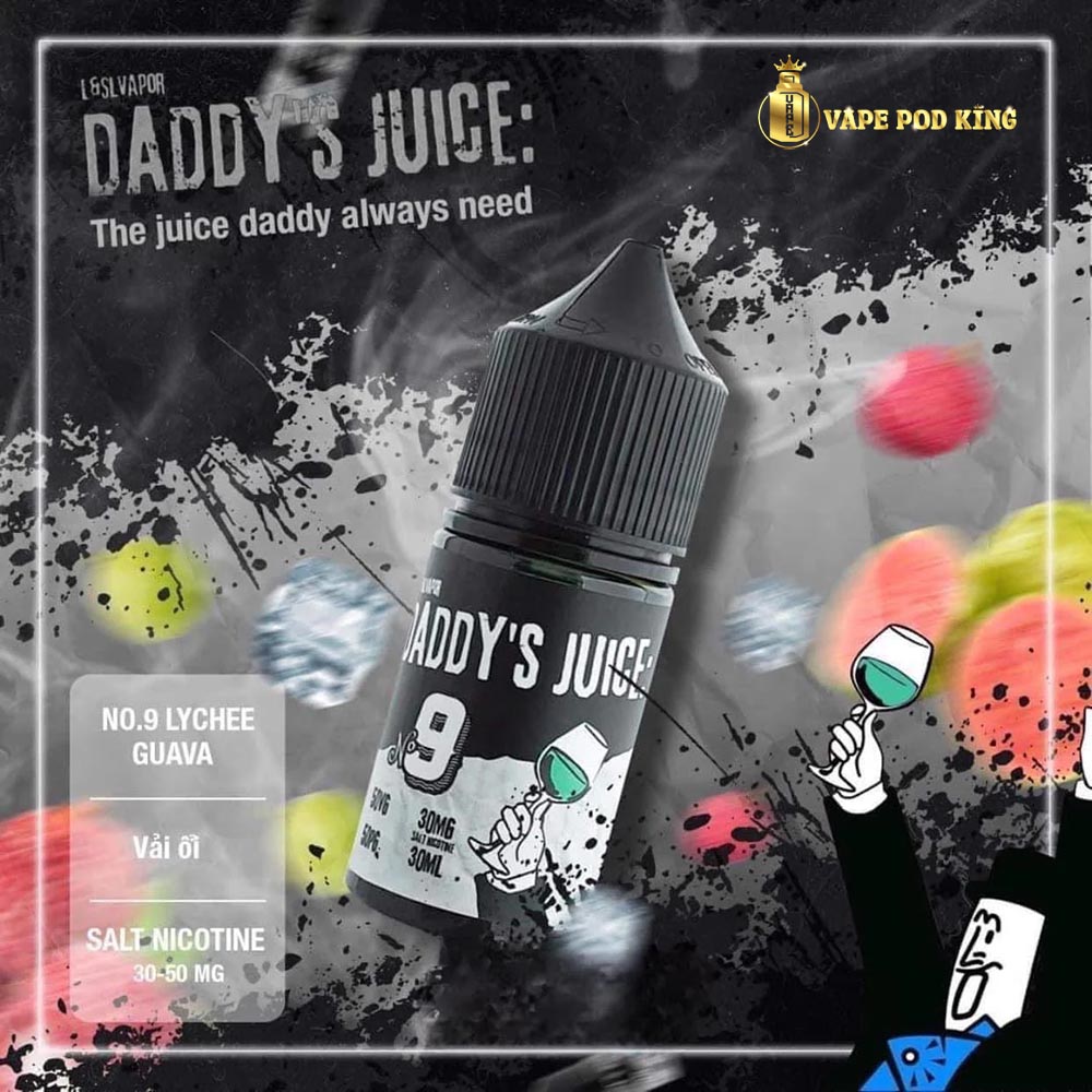 Daddy No9 Vải Ổi - Lychee Guava 30ml
