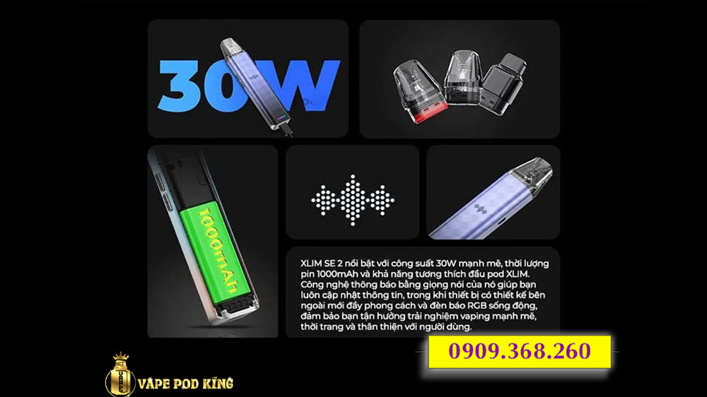 Xlim Se 2 30W Pod Kit - Oxva
