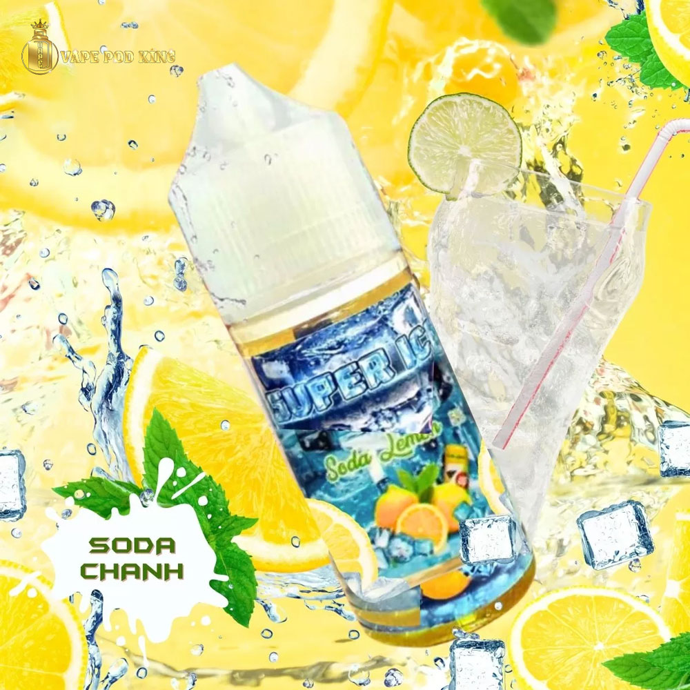 Super Ice Soda Chanh Lạnh - Soda Lemon Ice 30ml