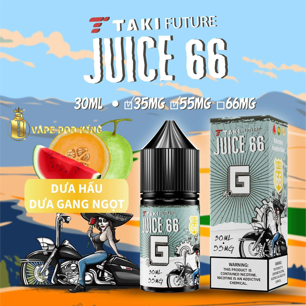Taki Juice 66 G Dưa Gang Dưa Hấu - Watermelon Melon 30ml